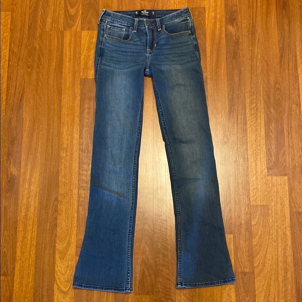 Hollister Blue Flare Wide Leg Jeans